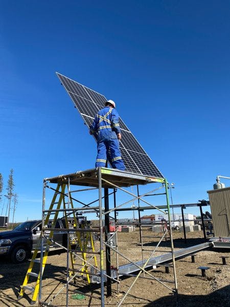 Solar array install